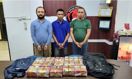 Polres Bengkalis Amankan 15 Kg Sabu dari Malaysia