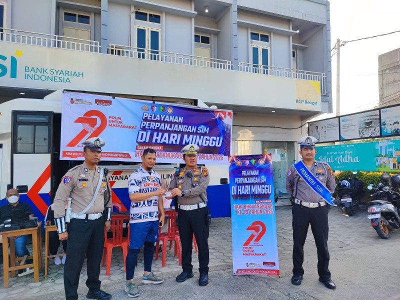 Fun Run dan Urus SIM Sekaligus? Warga Antusias Serbu Layanan Satlantas di Kota Rengat