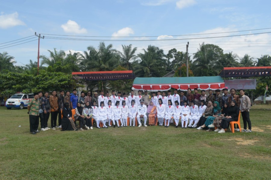 Desa Tanah Datar Gelar Upacara Detik-Detik Proklamasi HUT ke-80 RI